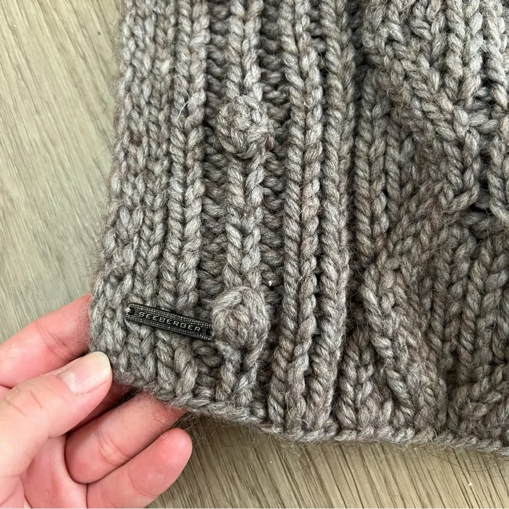 Seeberger Wool Blend Chunky Cable Knit Scarf
